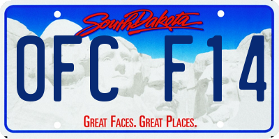 SD license plate 0FCF14
