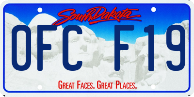SD license plate 0FCF19