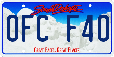 SD license plate 0FCF40