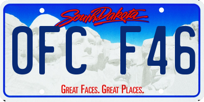SD license plate 0FCF46