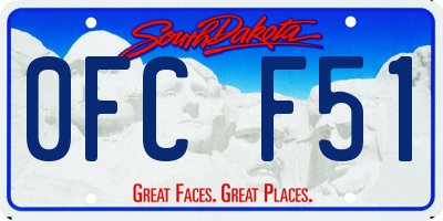 SD license plate 0FCF51