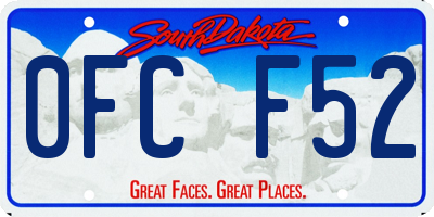 SD license plate 0FCF52