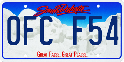SD license plate 0FCF54