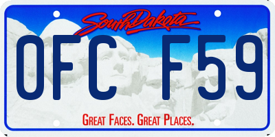 SD license plate 0FCF59