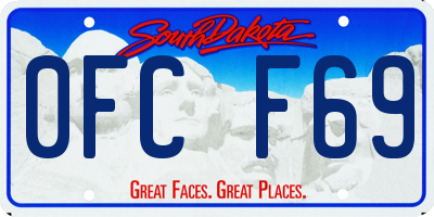 SD license plate 0FCF69
