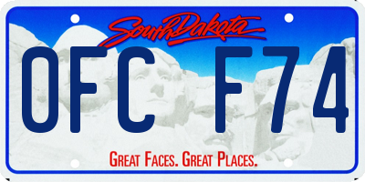 SD license plate 0FCF74