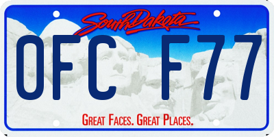 SD license plate 0FCF77