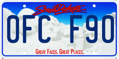 SD license plate 0FCF90
