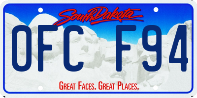 SD license plate 0FCF94