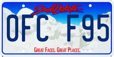 SD license plate 0FCF95