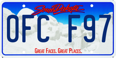 SD license plate 0FCF97