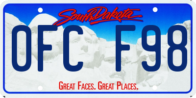 SD license plate 0FCF98