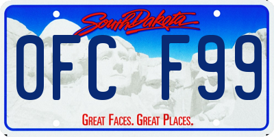 SD license plate 0FCF99