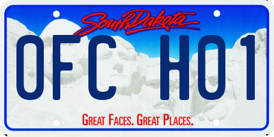 SD license plate 0FCH01