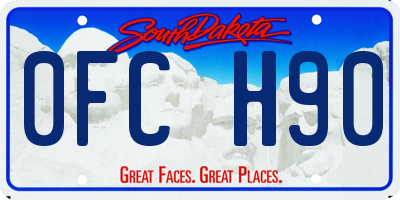 SD license plate 0FCH90