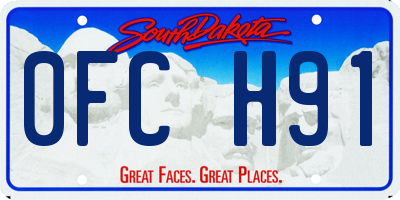SD license plate 0FCH91