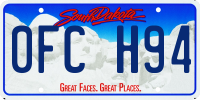 SD license plate 0FCH94