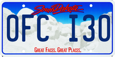 SD license plate 0FCI30