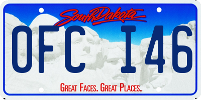 SD license plate 0FCI46