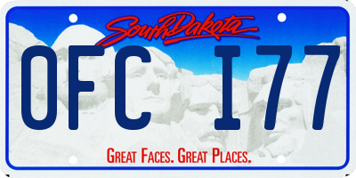 SD license plate 0FCI77