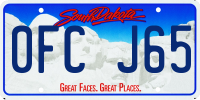 SD license plate 0FCJ65