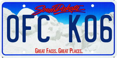 SD license plate 0FCK06
