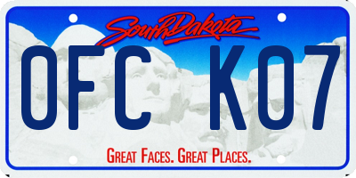 SD license plate 0FCK07