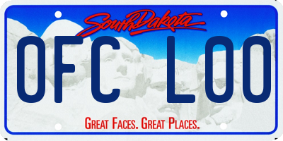 SD license plate 0FCL00