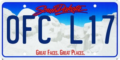 SD license plate 0FCL17