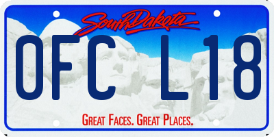 SD license plate 0FCL18