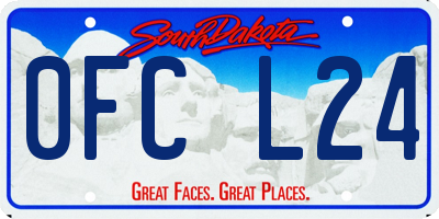 SD license plate 0FCL24