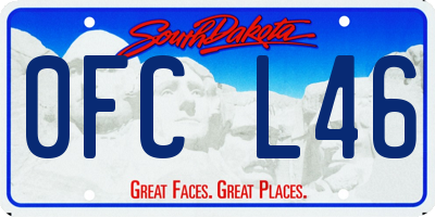 SD license plate 0FCL46