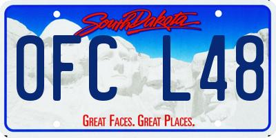 SD license plate 0FCL48