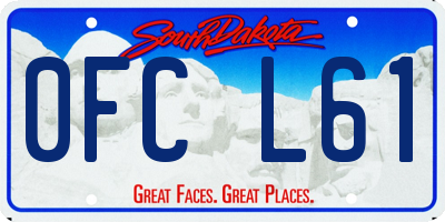 SD license plate 0FCL61