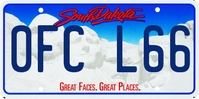 SD license plate 0FCL66