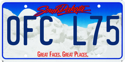 SD license plate 0FCL75