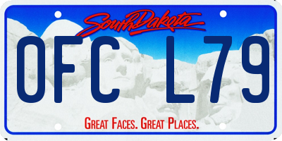 SD license plate 0FCL79