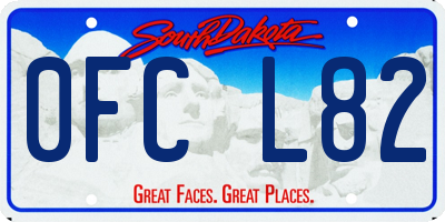 SD license plate 0FCL82