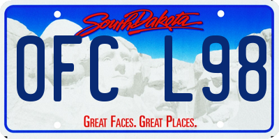 SD license plate 0FCL98