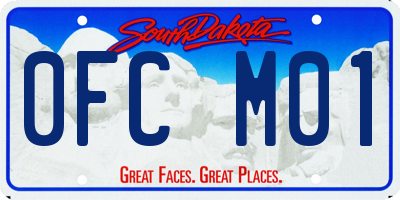 SD license plate 0FCM01