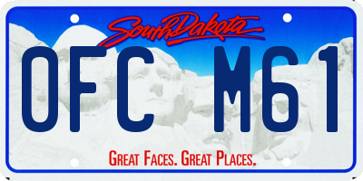 SD license plate 0FCM61