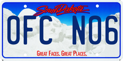 SD license plate 0FCN06