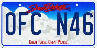 SD license plate 0FCN46