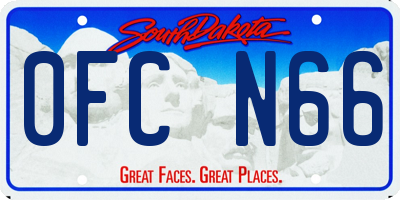 SD license plate 0FCN66