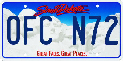 SD license plate 0FCN72