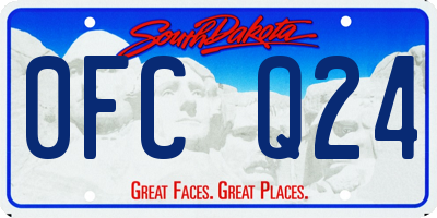SD license plate 0FCQ24