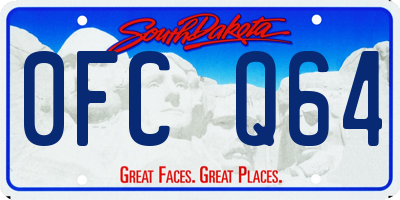SD license plate 0FCQ64