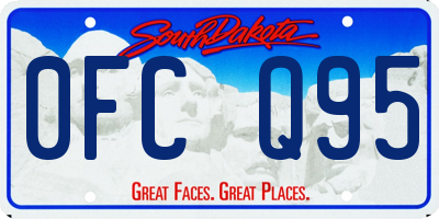SD license plate 0FCQ95