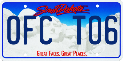 SD license plate 0FCT06