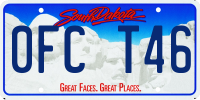 SD license plate 0FCT46